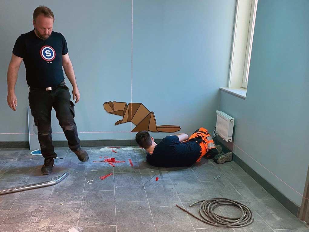 Permanent installation, Umeå Universitetssjukhus. Västerbottens läns landsting