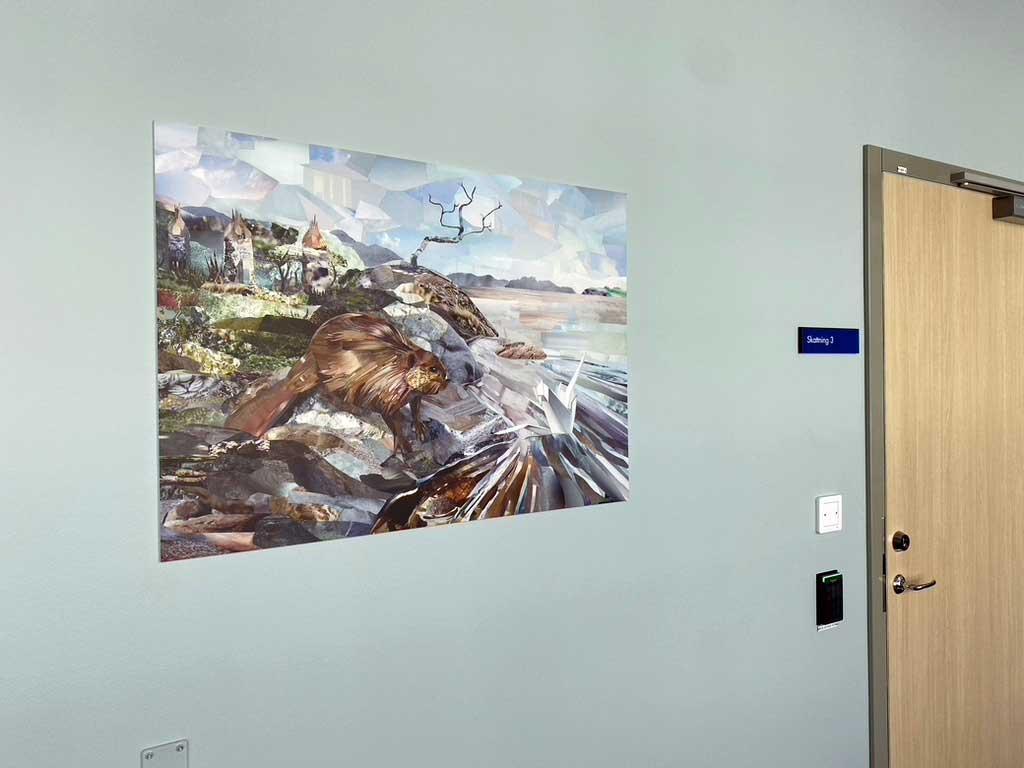 Permanent installation, Umeå Universitetssjukhus. Västerbottens läns landsting