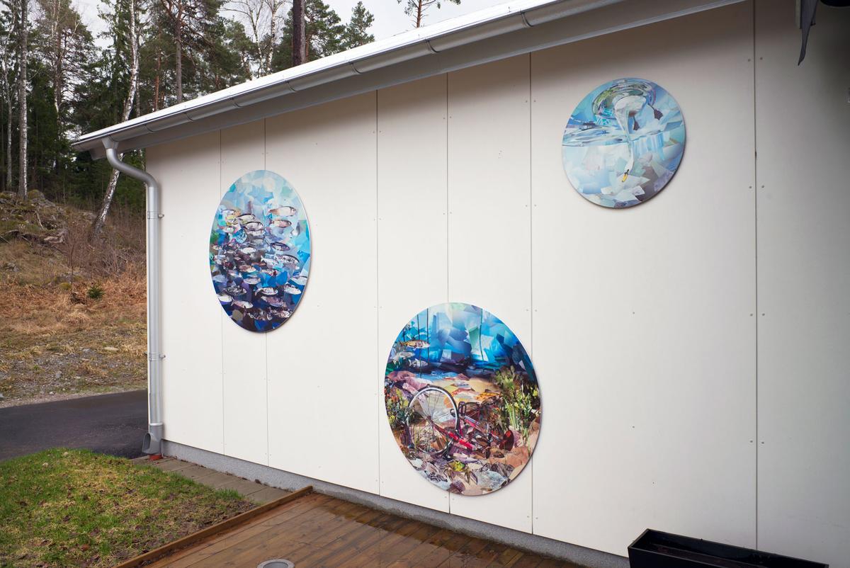 Permanent outdoor installation at Dynamiten. Botkyrka kultur- och fritidsnämnd